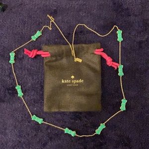 Kate spade Green Bow Necklace